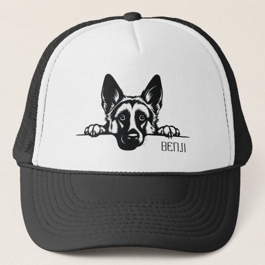 Een Duitse herdershond. personaliseren Trucker Pet (Voorkant)