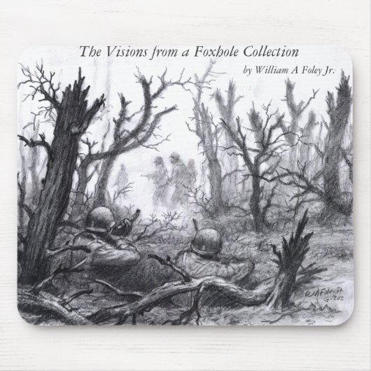 Een Duitse patrouille Mousepad Muismat (Voorkant)