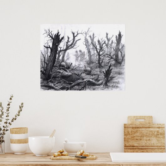 Een duitse patrouille poster (Keuken)