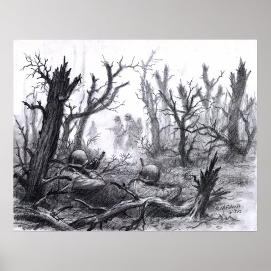 Een duitse patrouille poster (Voorkant)