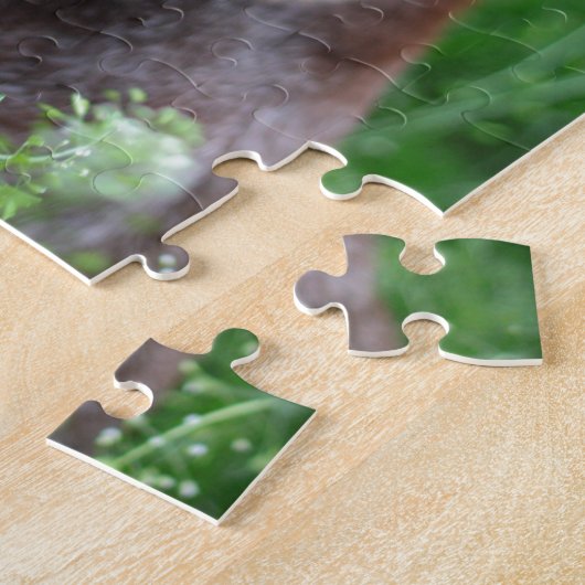 Een Duitse Shorthaired Pointer-hond in het gras Legpuzzel (Zijkant)