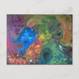 Een Duizend zussen die Briefkaart lachen