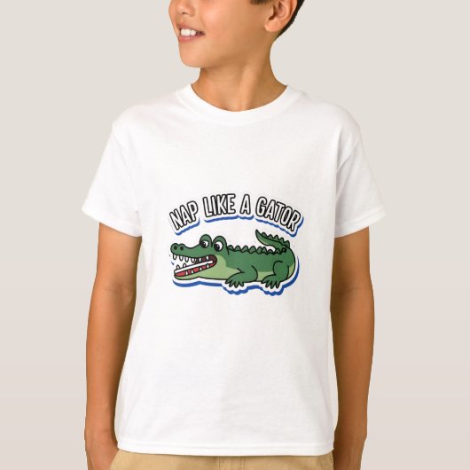 Een dutje als een gator t-shirt (Voorkant)
