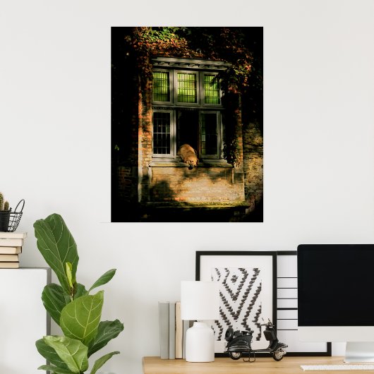 Een dutje in de zon II Poster (Thuiskantoor)