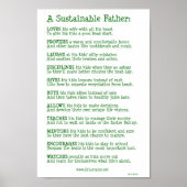 Een duurzame vader poster (Voorkant)