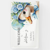Eén Dwaas Gans Jongens Verjaardag Spandoek (Verticaal)
