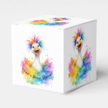 Eén Dwaas Gans Regenboog Baby Shower