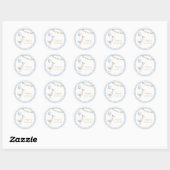 Eén Dwaas Gans Verjaardag Ronde Sticker (Vel)