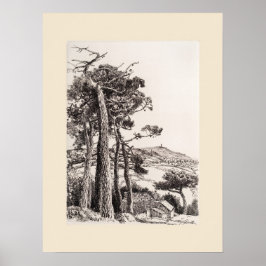 Een dwaasheid Cornwall-afdruk, Eleanor M Hughes he Poster