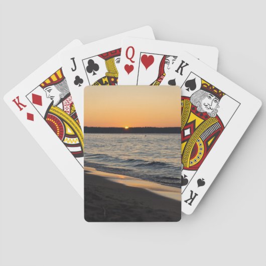 Een dwarszon pokerkaarten (Achterkant)