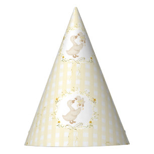 Een dwaze gans Whimsical boog genderneutraal Feesthoedjes