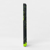 Een dynamische neon groene lijntekening illustrati Case-Mate iPhone case (Achterkant/links)