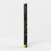 Een dynamische neon groene lijntekening illustrati Case-Mate iPhone case (Achterkant/rechts)