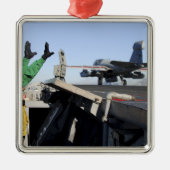 Een EA-6B-draagschroef uit de cockpit Metalen Ornament (Voorkant)