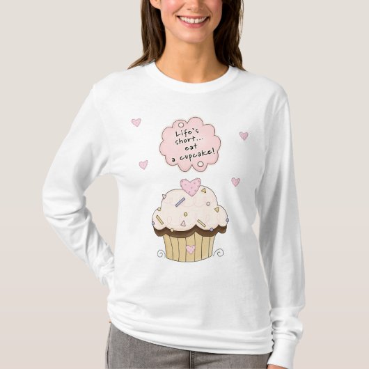 Een Eat A Cupcake T-shirt (Voorkant)