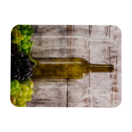 Een echo van de digitale kunst van de Wijn Magnet Magneet (Horizontaal)
