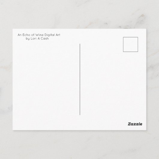 Een echo van het Briefkaart van de Digitale Kunst (Achterkant)