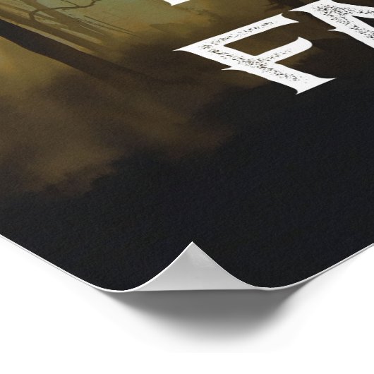 Een echt cowboy gezegde canvas poster (Hoek)