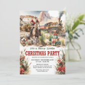 Een echt cowboyavontuur western Santa rijden Kaart (Staand voorkant)