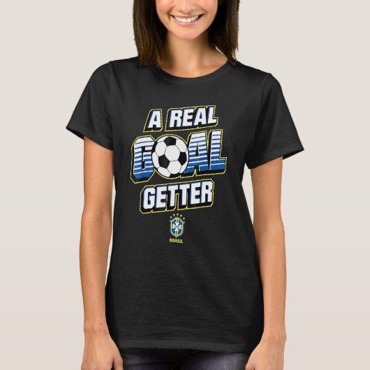 Een echt doel, Getter Brasil Futbols, lang T-shirt (Voorkant)