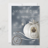 Een echt feilloos tale bruiloft bespaart de datum save the date (Voorkant)