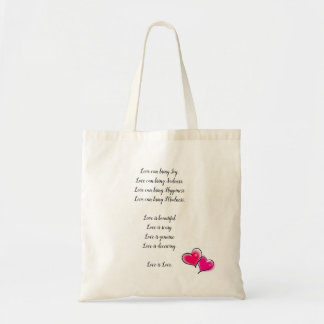 een echt gedicht tote bag