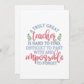 Een echt geweldig Gezegde voor leerkrachten Feestdagenkaart (Voorkant / Achterkant)