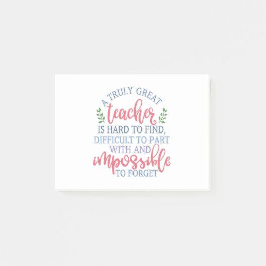 Een echt geweldig Gezegde voor leerkrachten Post-it® Notes (Voorkant)