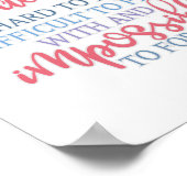 Een echt geweldig Gezegde voor leerkrachten Poster (Hoek)