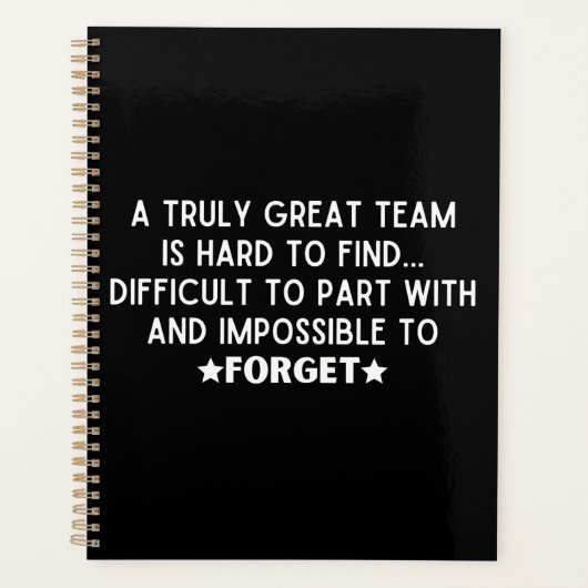 Een echt geweldig team is moeilijk te vinden planner (Voorkant)