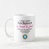 Een echt geweldige architect - gepersonaliseerde n koffiemok (Links)