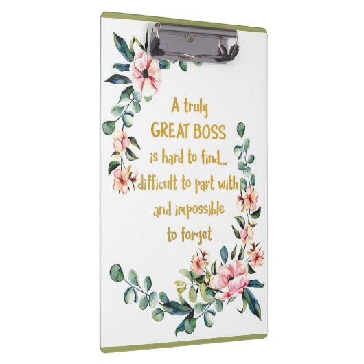 Een echt geweldige baas, bedankt klembord (Rechts)