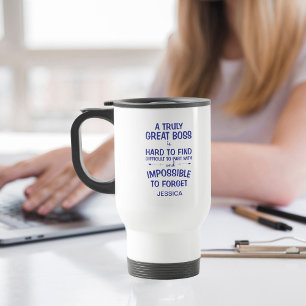 Een echt geweldige baas gepersonaliseerd Royal Blu Koffiemok