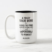 Een echt geweldige baas gepersonaliseerde mok (Links)