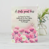 Een echt geweldige baas is moeilijk te begrijpen kaart (Staand voorkant)