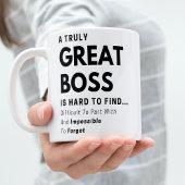 Een echt geweldige boss Dank u voor uw waardering Koffiemok