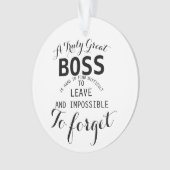 Een echt geweldige cadeautitel voor Boss Boss Ornament (voorkant)