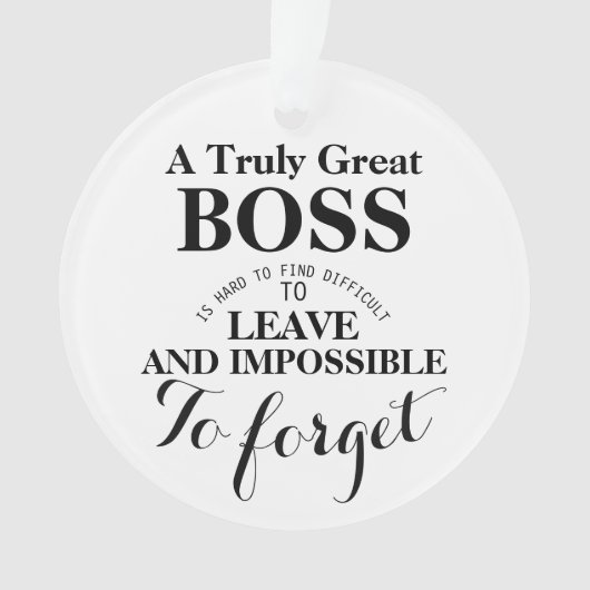 Een echt geweldige cadeautitel voor Boss Boss Ornament (voorkant)