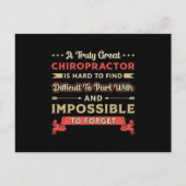 Een echt geweldige Chiropractor-ruggengraat Briefkaart (Voorkant)
