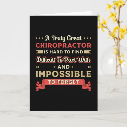 Een echt geweldige Chiropractor-ruggengraat Kaart (Gele Bloem)