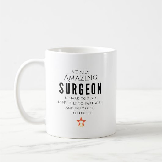 Een echt geweldige chirurg Gepersonaliseerd Koffiemok (Links)