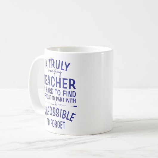 Een echt geweldige docent Royal Blue Coffee Mok (Voorkant links)