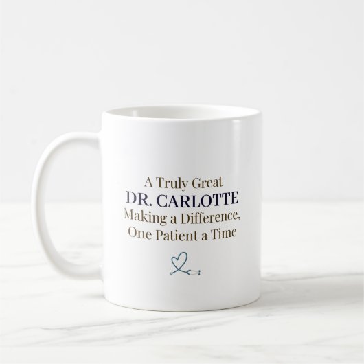 Een echt geweldige dokter Persoonlijke waardering Koffiemok (Links)