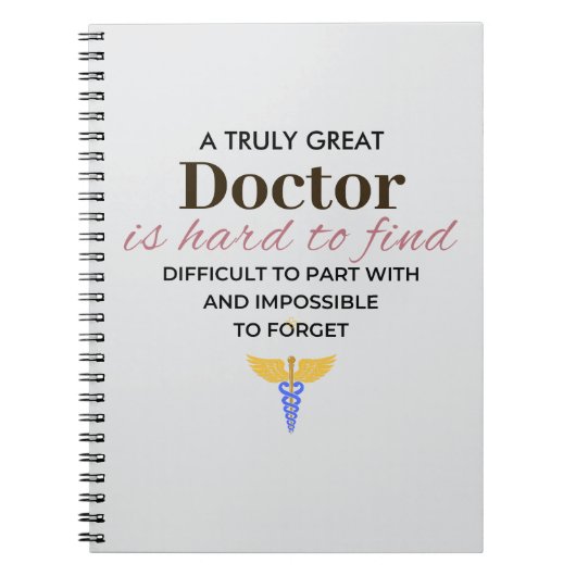 Een echt geweldige dokter – Waardering Notitieboek (Voorkant)