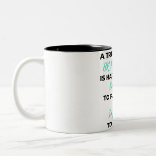 Een echt geweldige HR-professional is moeilijk om  Tweekleurige Koffiemok