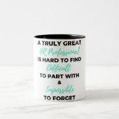 Een echt geweldige HR-professional is moeilijk om Tweekleurige Koffiemok (Center)