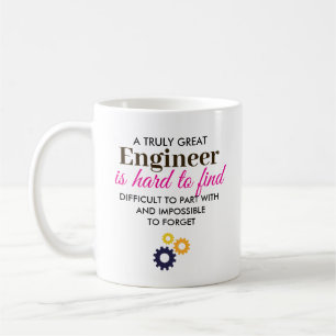 Een echt geweldige ingenieur – Persoonlijke naam Koffiemok