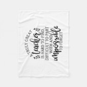 Een echt geweldige leraar is moeilijk te vinden fleece deken (Voorkant)