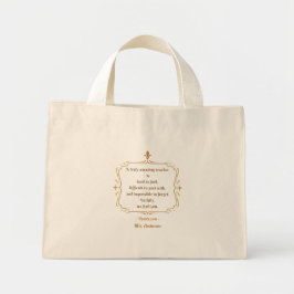Een echt geweldige leraar is moeilijk te vinden mini tote bag