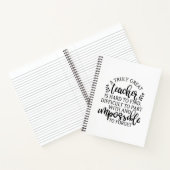 Een echt geweldige leraar is moeilijk te vinden notitieboek (Binnen)